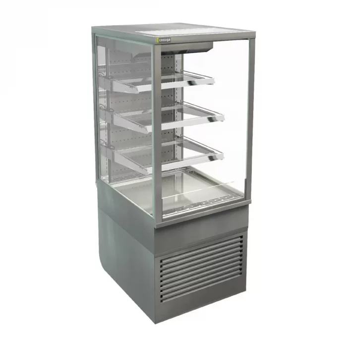 Cossiga Tower TTG Open Front Tall Refrigerated Freestanding Multideck w/Stainless Hinged Rear Door 600mm - Image 1
