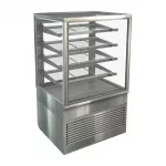 Cossiga Tower TTG Glass Front Tall Refrigerated Freestanding Serve Over w/Stainless Hinged Rear Door 900mm