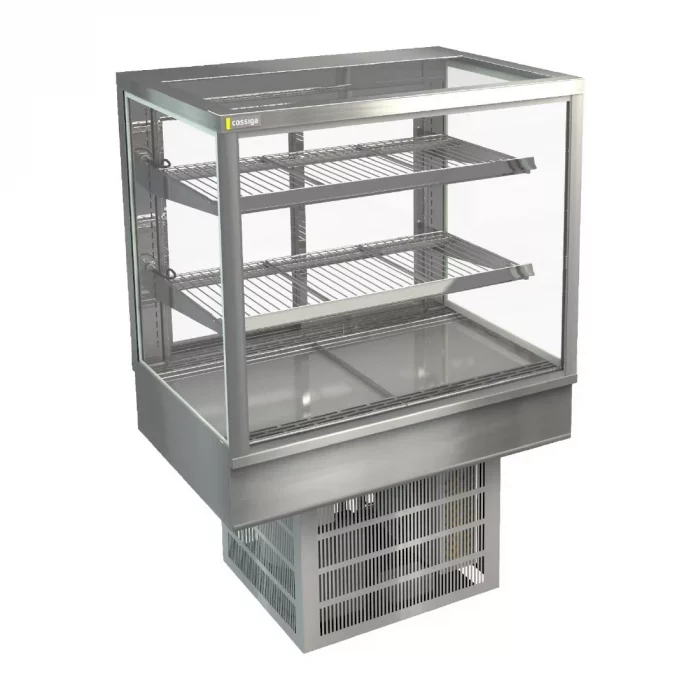 Cossiga Tower STG Refrigerated Drop-in Display w/Solid Front Glass & Rear Sliding Doors 900mm - Image 1