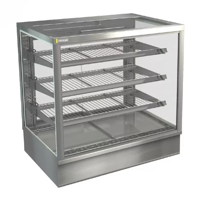 Cossiga Tower STG Heated Drop-in Display w/Solid Front Glass & Rear Sliding Doors 900mm - Image 1