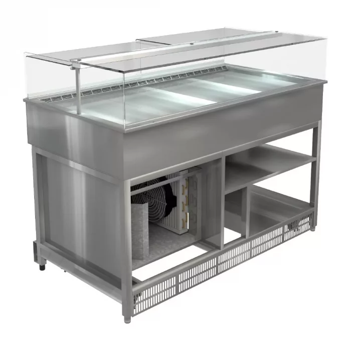 Cossiga LP PLUS Refrigerated Patisserie Display w/Ambient Storage 1500mm - Image 1