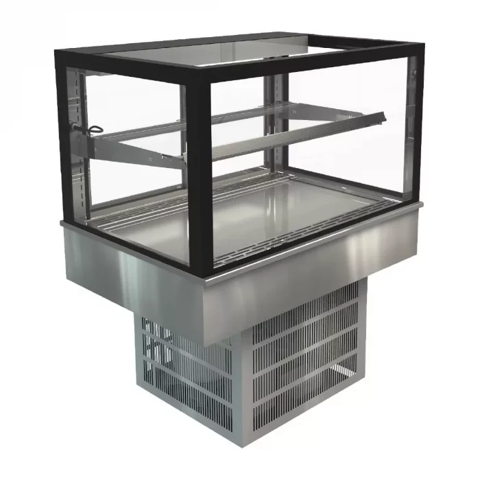 Cossiga Tower GOG Refrigerated Frameless Glass Countertop Display 900mm - Image 1