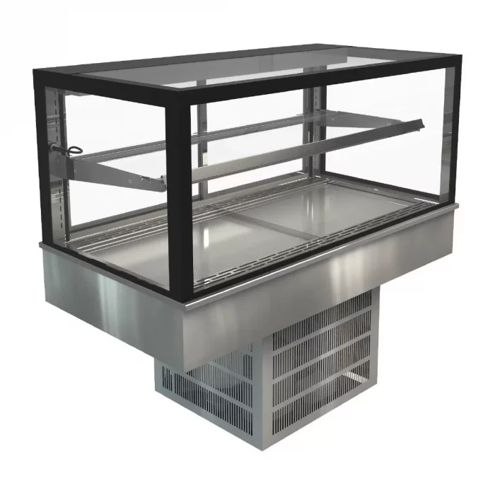 Cossiga Tower GOG Refrigerated Frameless Glass Countertop Display 1200mm - Image 1
