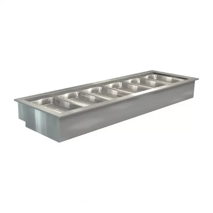 Cossiga Linear Series Drop-in Bain Marie 6x1/1 G/N 2165mm - Image 1