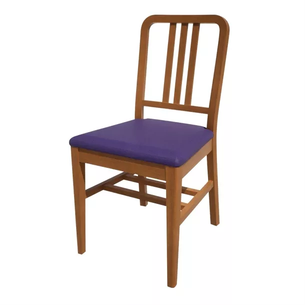 ht916_npi24.jpg Bolero Bespoke Vicky Side Chair in Blue/Oak - Image 1