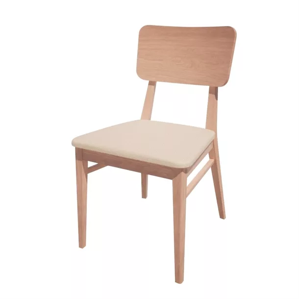 ht925_npi24.jpg Bolero Bespoke Brenda Side Chair in Cream/Beech - Image 1