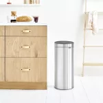 Brabantia Soft Touch Plastic Bin Matt Steel with Steel Lid 30Ltr - Image 3