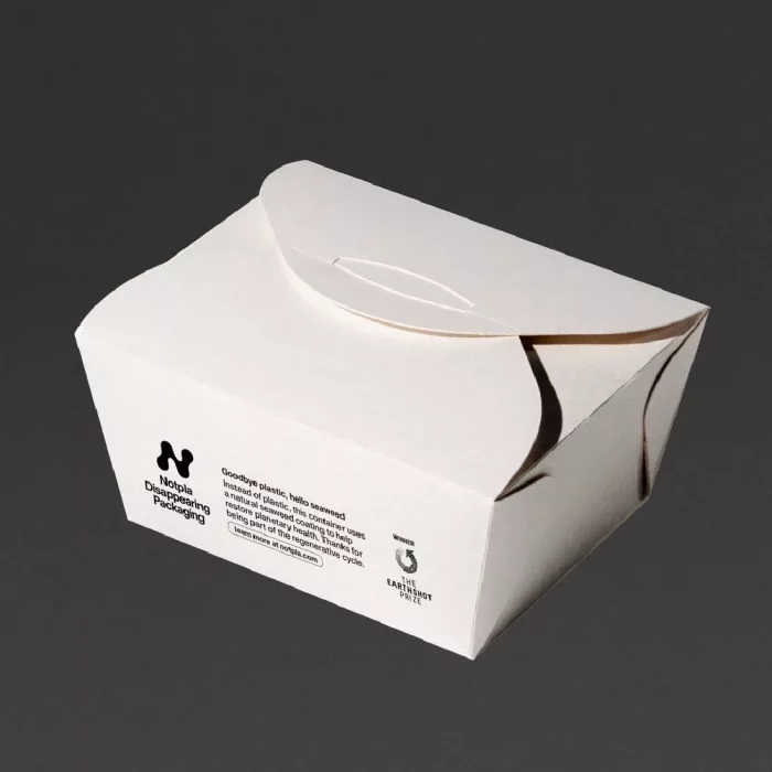 Notpla Small Takeaway Boxes White 800ml (Pack of 500) - Image 4