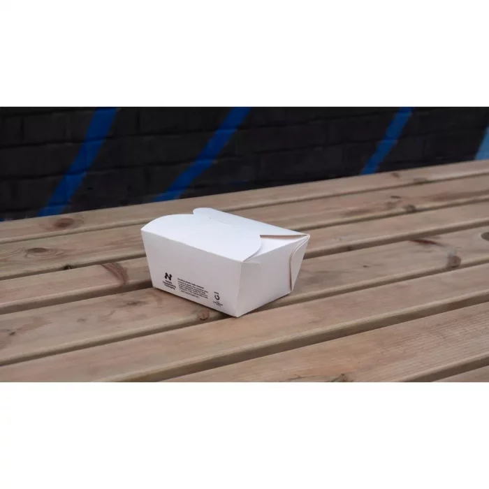 Notpla Small Takeaway Boxes White 800ml (Pack of 500) - Image 2