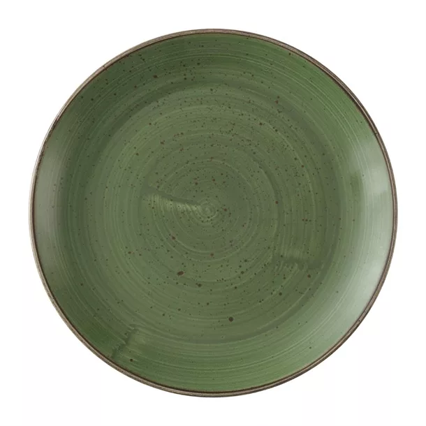 hx034_npi24.jpg Churchill Stonecast Sage Green Coupe Plates 254mm (Pack of 12) - Image 1