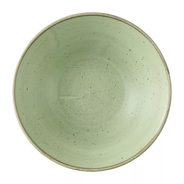 hx036_npi24.jpg Churchill Stonecast Sage Green Deep Coupe Bowls 205mm (Pack of 6) - Image 1