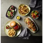 Churchill Stonecast Raw Grey Chefs Oblong Plates 280 x 152mm (Pack of 12) - Image 3