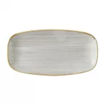 Churchill Stonecast Raw Grey Chefs Oblong Plates 280 x 152mm (Pack of 12)