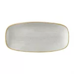 Churchill Stonecast Raw Grey Chefs Oblong Plates 270 x 127mm (Pack of 12)