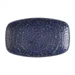 Churchill Studio Prints Homespun Chroma Twilight Oblong Chefs Plates 180 x 105mm (Pack of 12)