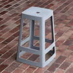 Origin Base High Stool Mouse Grey 450x450x750mm (Pack of 2) - Image 7