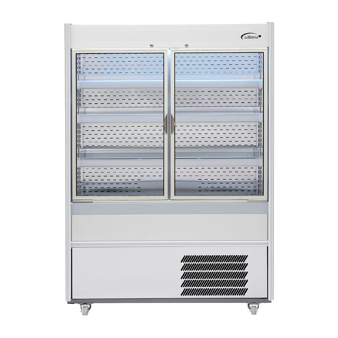 hz274_npi24.jpg Williams Slimline Gem Multideck Fridge White with Hinged Front Door R125-WCD-HFD - Image 1