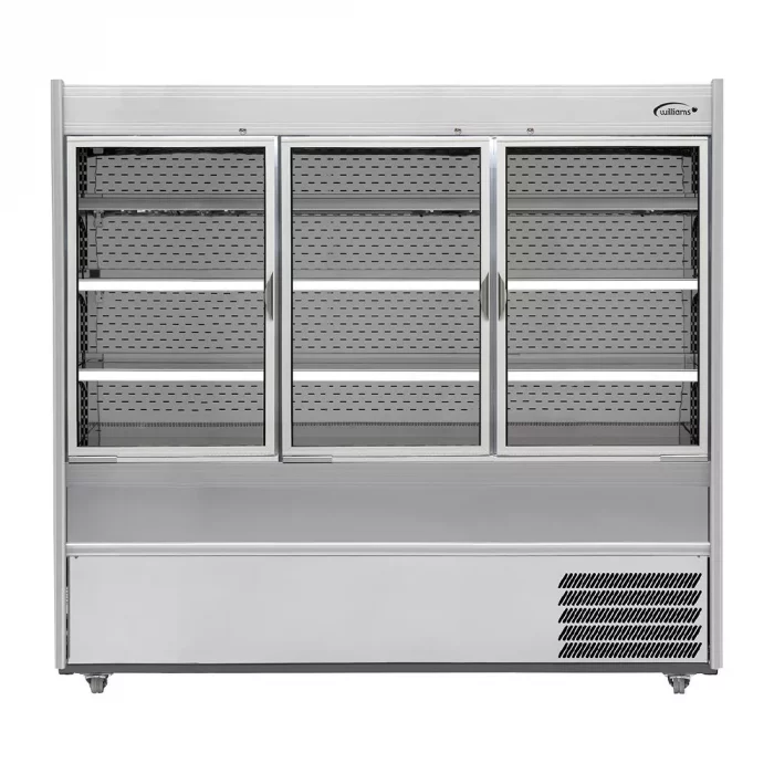 Williams Slimline Gem Multideck Fridge White with Hinged Front Door R180-WCD-HFD - Image 1