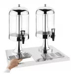 Olympia Double Juice Dispenser with Drip Tray - Image 3