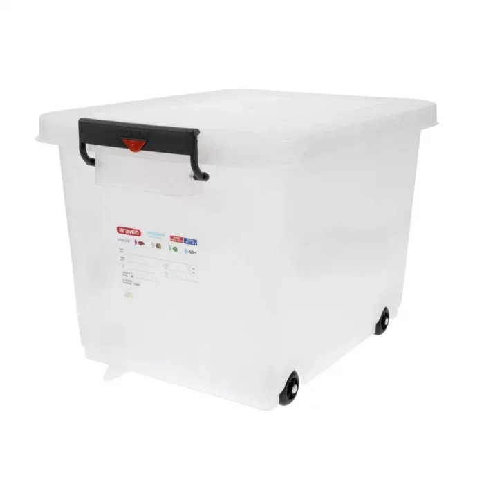 Araven Mobile Food Storage Bin with Lid - Image 1