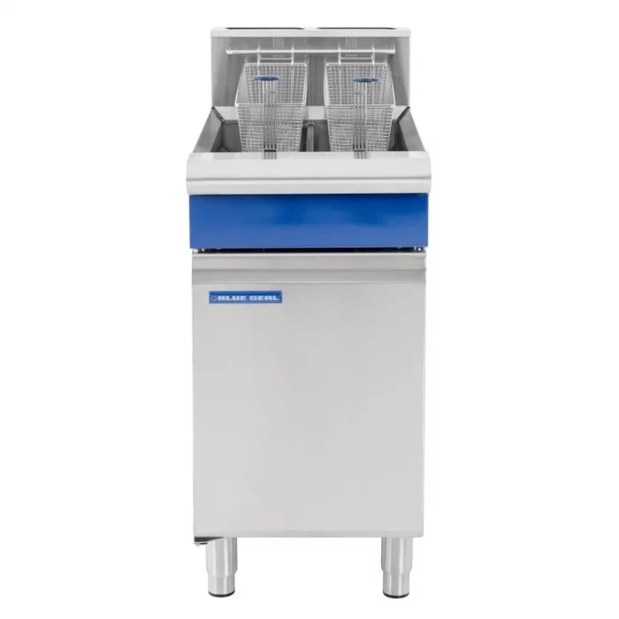 Blue Seal Twin Tank Twin Basket Free Standing Natural Gas Fryer GT46 - Image 2