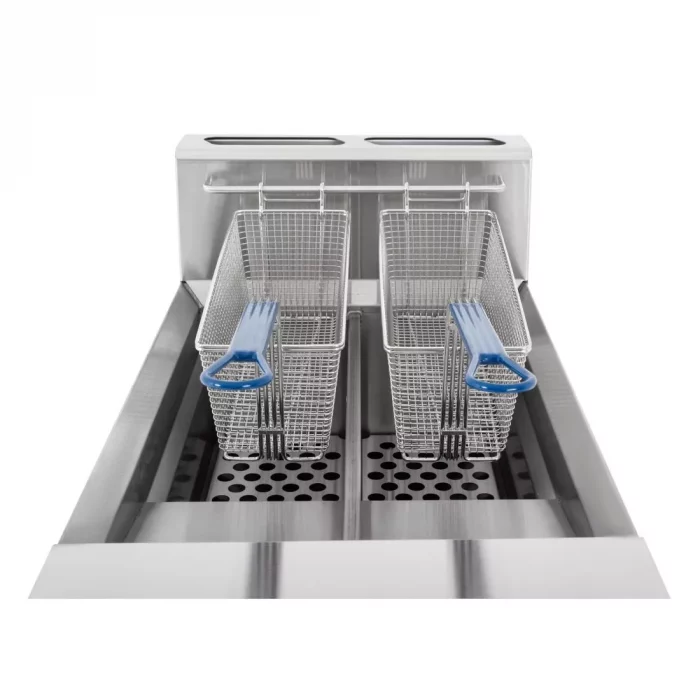 Blue Seal Twin Tank Twin Basket Free Standing Natural Gas Fryer GT46 - Image 5