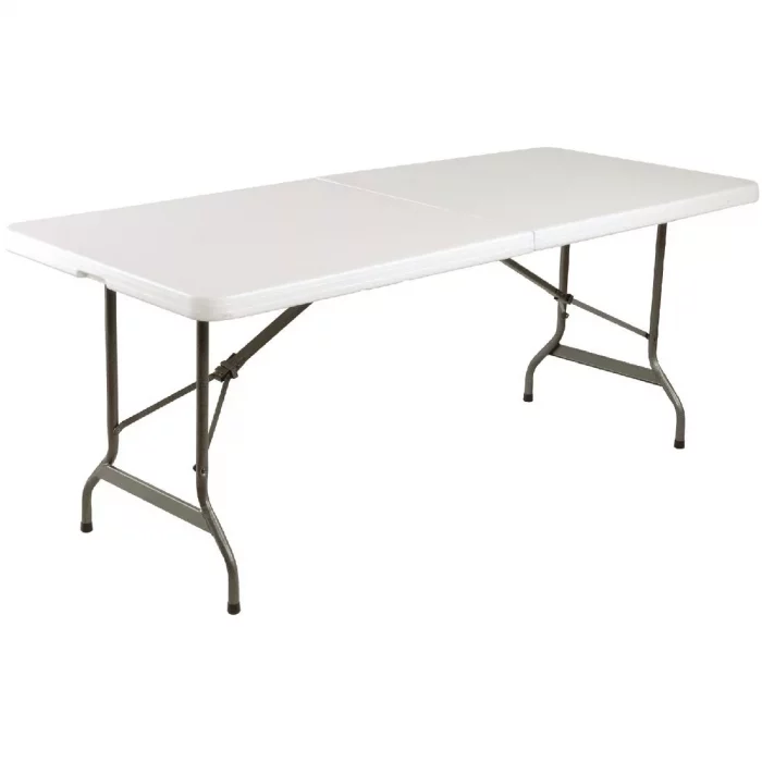 Special Offer Bolero PE Centre Folding Table 6ft with Two Folding Benches - Image 2