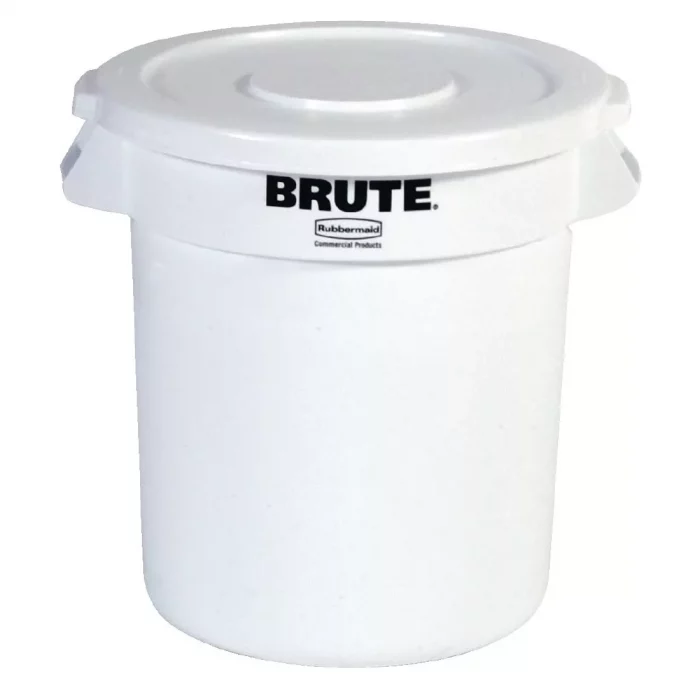 Rubbermaid Round Brute Container 121Ltr Container White - Image 1