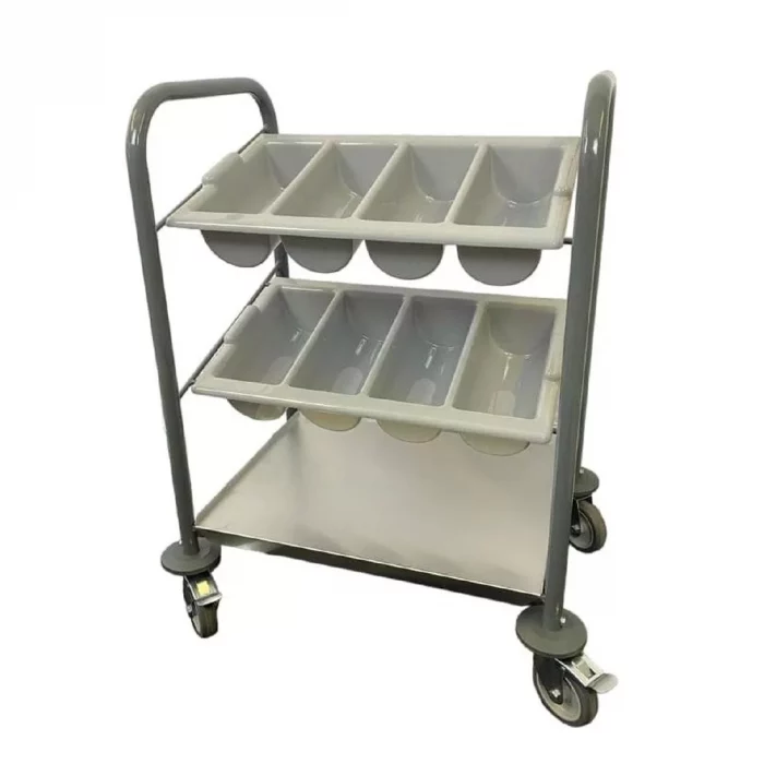 Craven Steel Cutlery Trolley - Image 1
