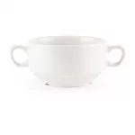 Churchill Whiteware Handled Soup Bowls 398ml (Pack of 24)