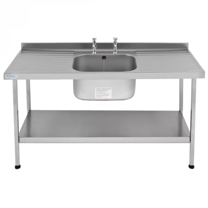 KWC DVS Self Assembly Stainless Steel Sink Double Drainer 1800x650mm - Image 1