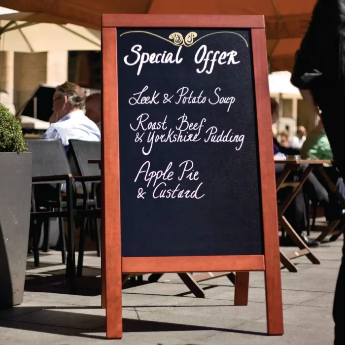 Securit Duplo Pavement Board 1350 x 700mm Mahogany - Image 3