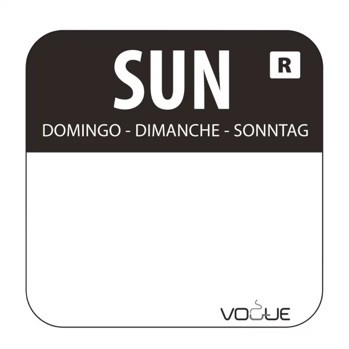 Special Offer - Vogue Days Of The Week Labels & Dispenser - Image 2