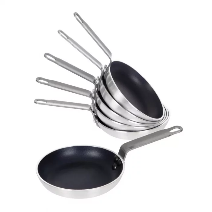 Bulk Buy Vogue Aluminium Non-Stick Frying Pan (Pack of 6) 20cm - Image 1