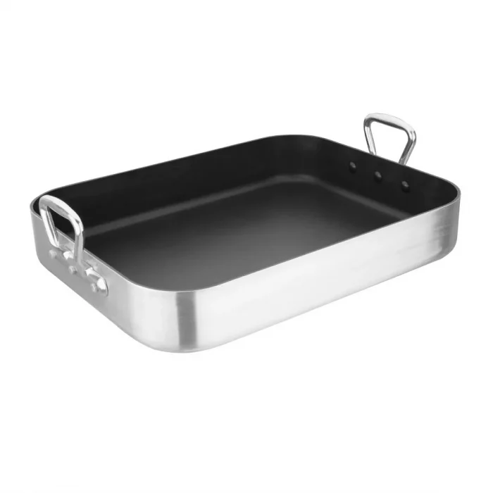 Vogue Aluminium Non Stick Roasting Pan - Image 2