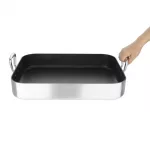 Vogue Aluminium Non Stick Roasting Pan - Image 3