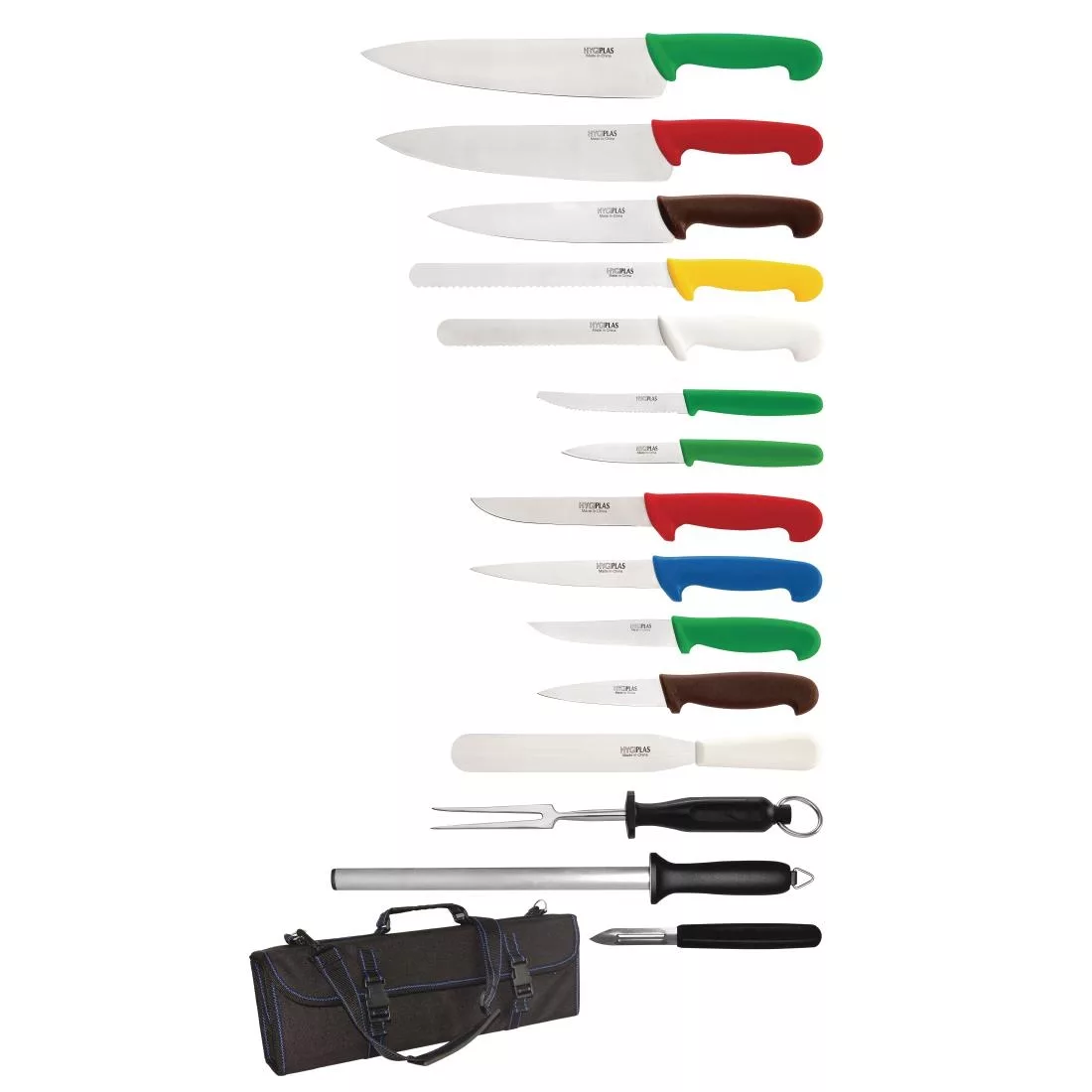 s454_hygiplas-15-set-new.jpg Hygiplas 15 Piece Knife Set with Carry Case - Image 1