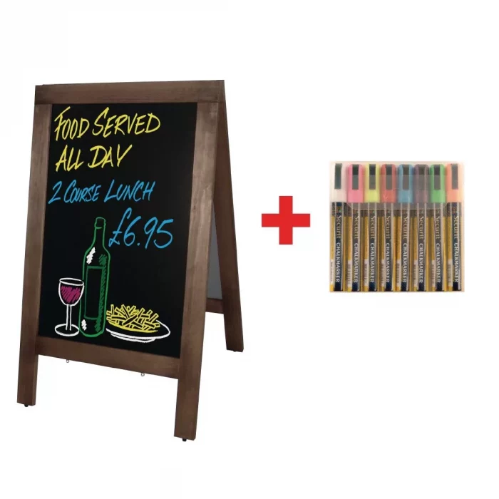 Olympia Small Pavement Board and FREE Set of Securit Pens - Image 1