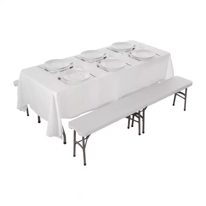 Special Offer Bolero PE Centre Folding Table 6ft with Two Folding Benches - Image 4