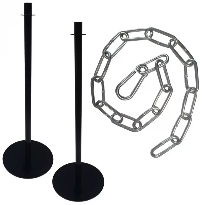 Special Offer Bolero 1.5m Chrome-Plated Barrier Chain and Barrier Posts - Image 1