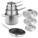 Vogue Cook Like A Pro 5-Piece Stainless Steel Cookware Set