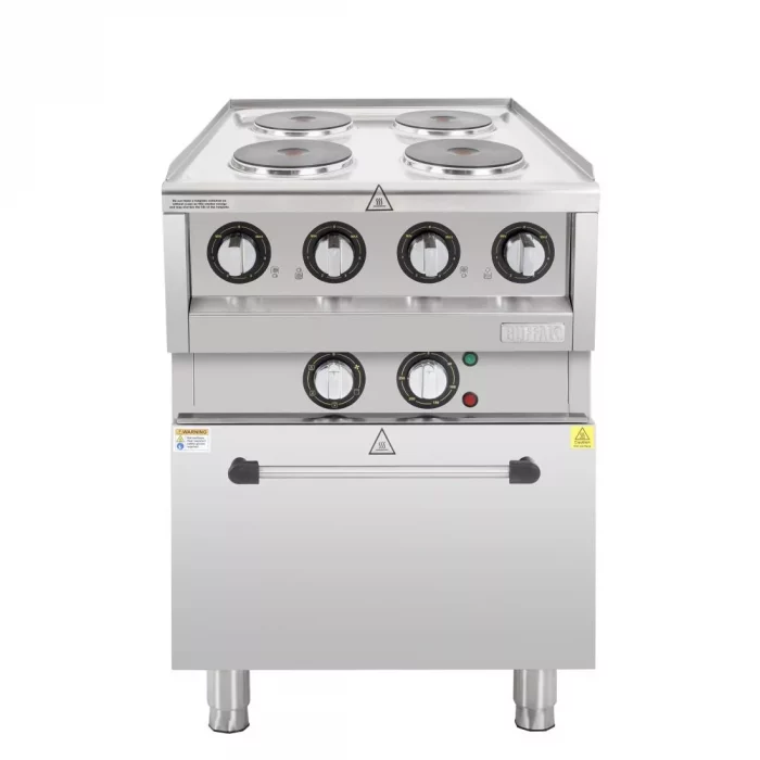 Buffalo 600 Series 4 Plate Electric Convection Oven Range - Image 1