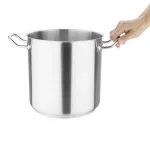 Vogue Stainless Steel Deep Stock Pot 24cm - Image 2