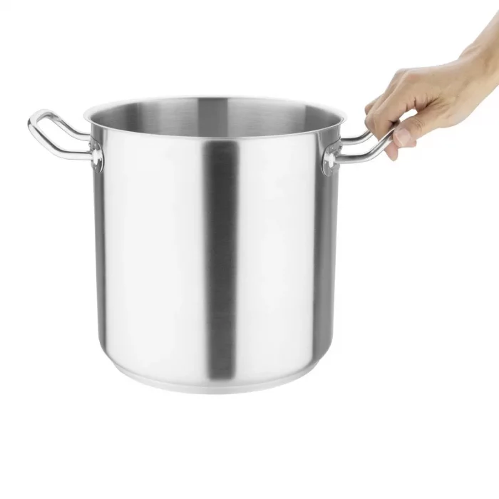 Vogue Stainless Steel Deep Stock Pot 24cm - Image 2