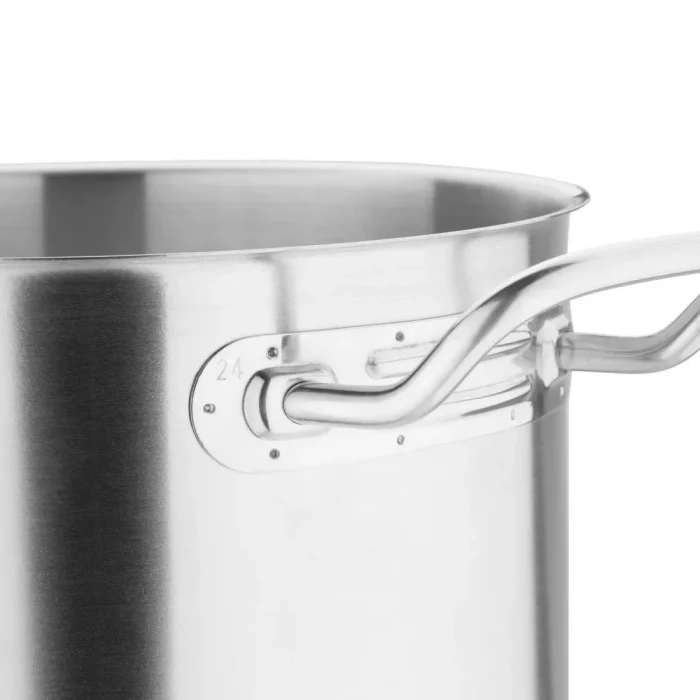 Vogue Stainless Steel Deep Stock Pot 24cm - Image 3