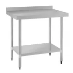 Vogue Stainless Steel Prep Table with Upstand 900mm - Image 5