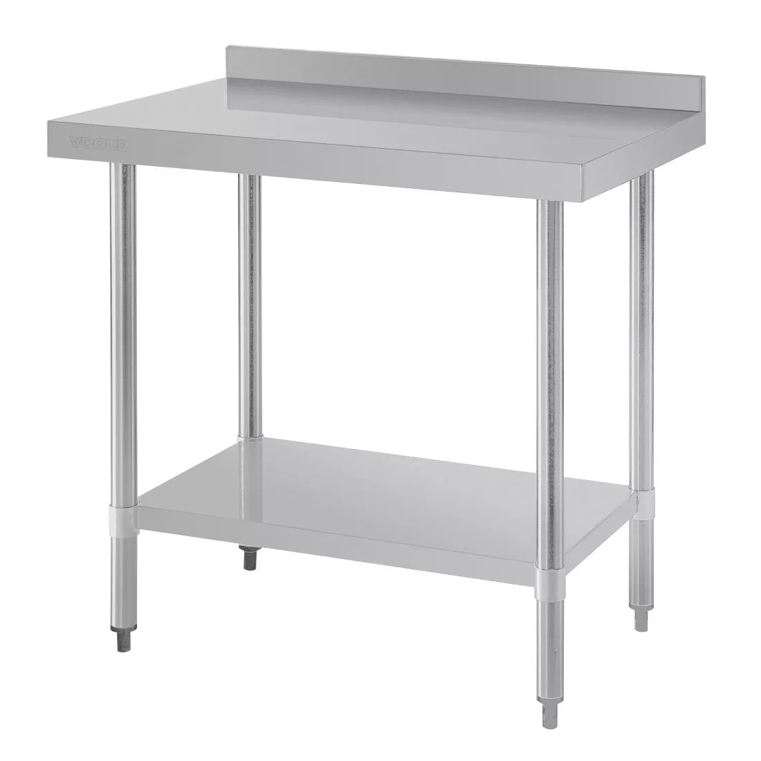t380_2.jpg Vogue Stainless Steel Prep Table with Upstand 900mm - Image 1
