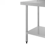 Vogue Stainless Steel Prep Table with Upstand 900mm - Image 9