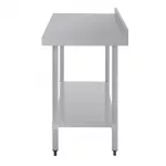 Vogue Stainless Steel Prep Table with Upstand 1200mm - Image 9