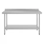 Vogue Stainless Steel Prep Table with Upstand 1500mm - Image 5